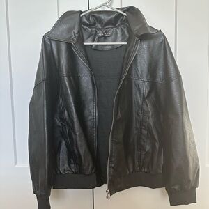 Black leather jacket BUNDLE